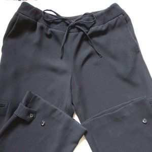 Pants (NEW) - MADE in ITALY - Black Draw-string Waist!